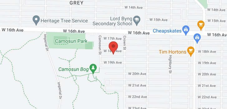 map of 4083 W 18TH AVENUE